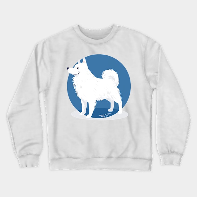 American eskimo dog Crewneck Sweatshirt by iambirgitte